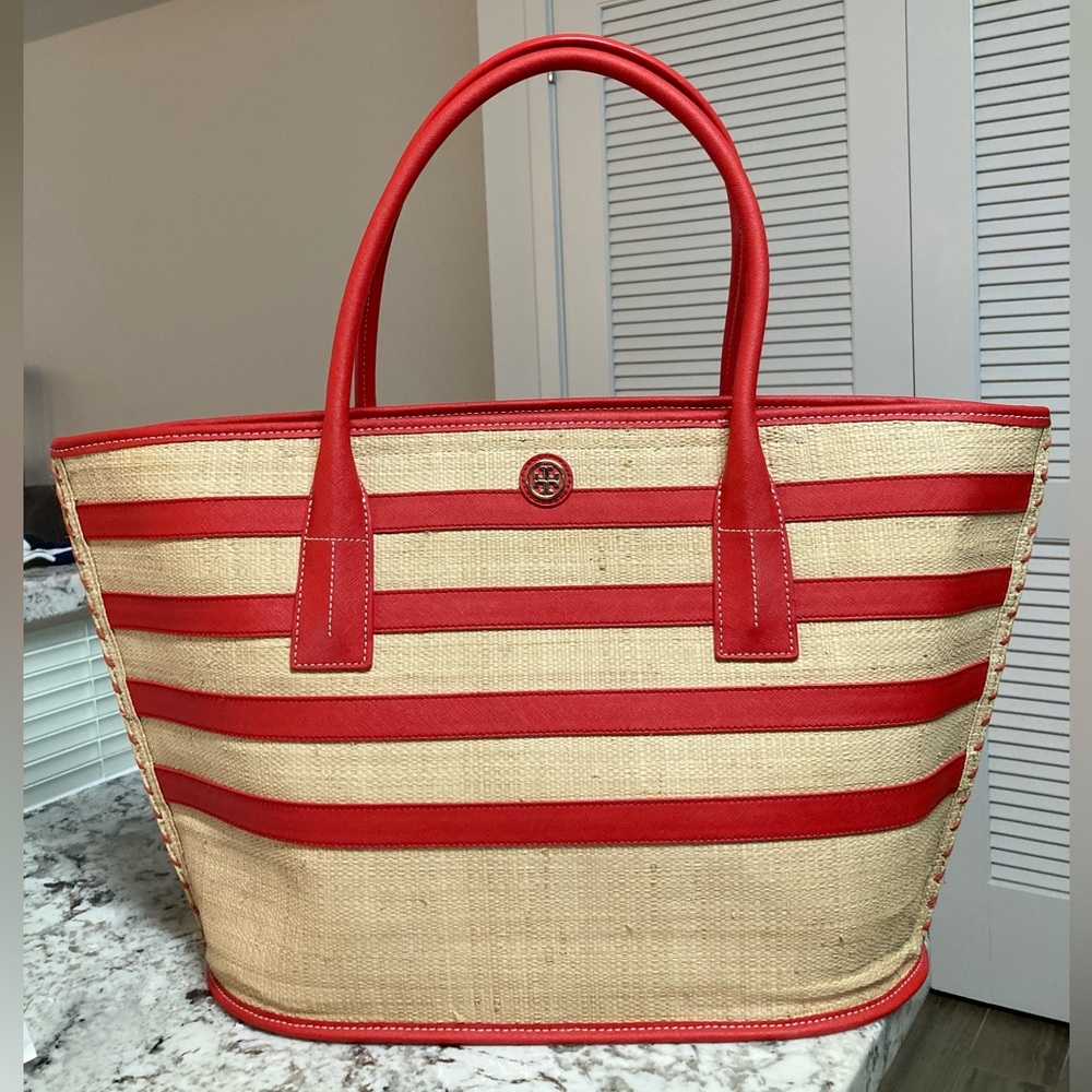 Tory Burch Large straw tote New